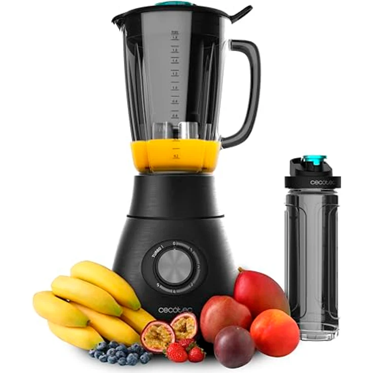 Cecotec Power Black Titanium 1800 Go Standmixer, 1800 W, schwarz – Bild 1