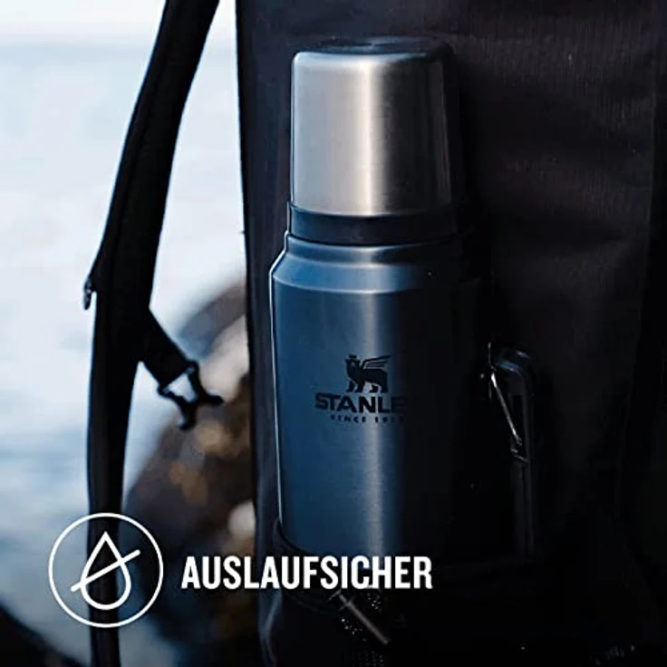 STANLEY Classic Legendary Thermosflasche 473 ml - Hält 15 Stunden heiß oder kalt - Edelstahl, BPA-frei, spülmaschinenfest - Nightfall – Bild 4