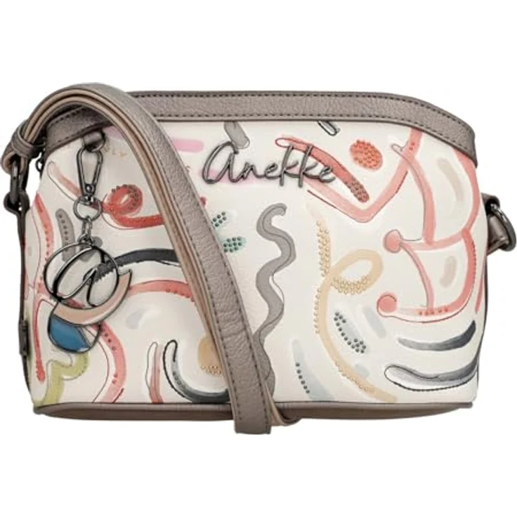 Anekke Olympia Umhängetasche 27 cm, Damenhandtasche mit Reißverschluss und verstellbarem Riemen, robustes Polyurethan – Bild 1