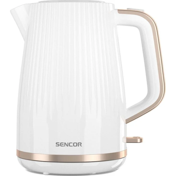 SENCOR SWK 7510WH, Wasserkocher mit 2200 W Leistung, 1,7 Liter Kapazität, weiß, 360° drehbare Basis, herausnehmbarer Kalkfilter, automatische Abschaltung