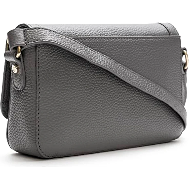 Lazarotti Umhängetasche Bologna Leather, Leder mit Reißverschluss- und Steckfach, verstellbarem Schulterriemen, braun – Bild 2