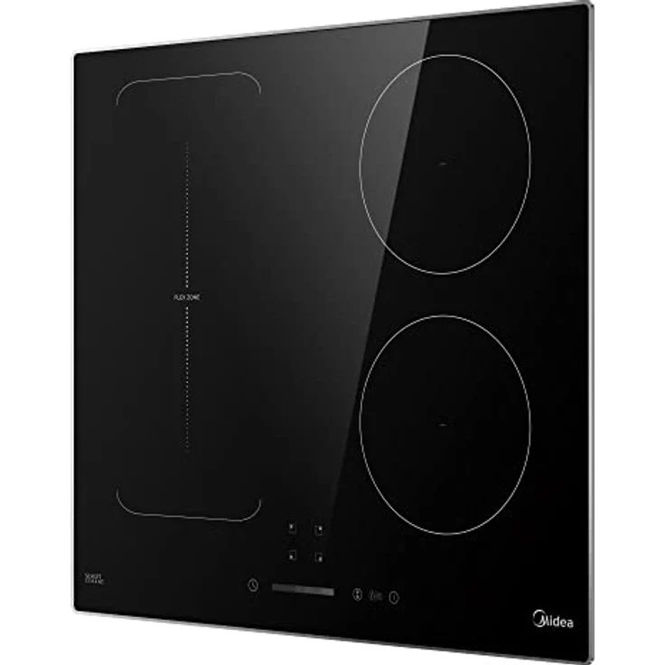 Midea KI500IX Induktionskochfeld 60 cm, Induktionskochplatte mit Bräterzone,9 Stufen,Touch- Steuerung,Pfannensensor,Restwärmeanzeige,ReStart,Kindersicherung,7000W Kochfeld Induktion mit Power Boost – Bild 1