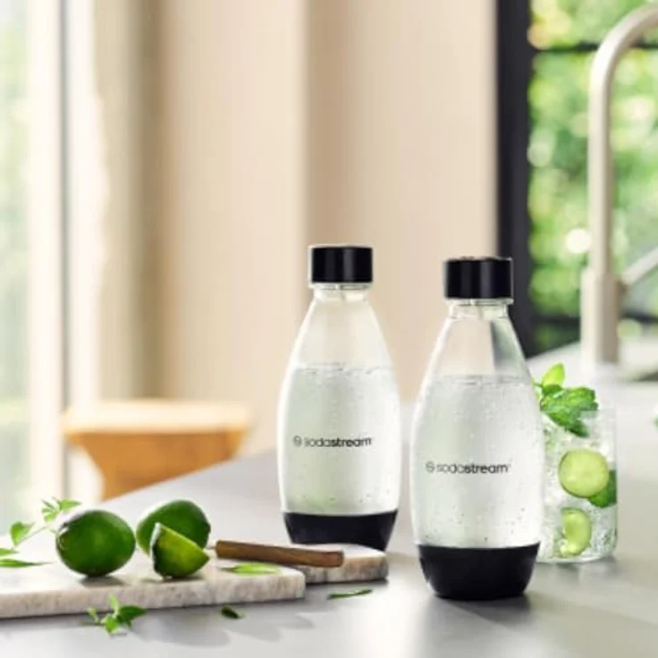 SodaStream Sicherung 0,5 l TP Black DWS, Spülmaschinenfeste Kohlensäureflasche aus BPA-freiem Kunststoff – Bild 2