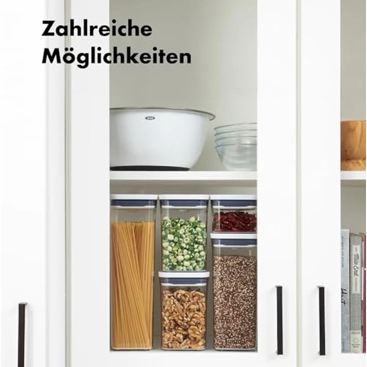 OXO Good Grips POP-Behälter ? luftdichte, stapelbare Aufbewahrung von Lebensmitteln ? 0,2 L für Kräuter, Gewürze und mehr – Bild 4