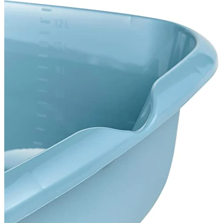 keeeper Universal-Schüssel mit Ausguss, Eckig, 13 l, 38 x 38 cm, Björk, Nordic Blue – Bild 5