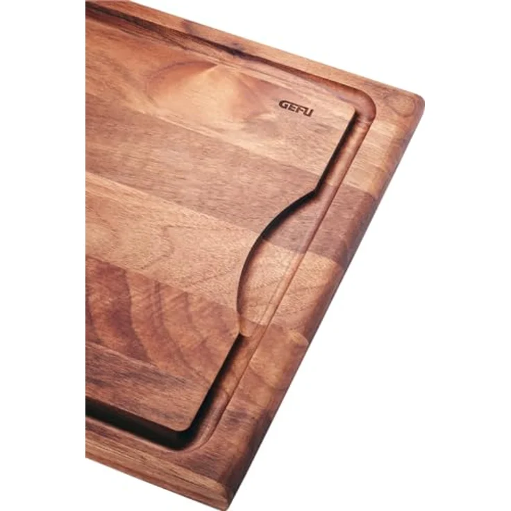 GEFU Schneidebrett ENNO, Walnussholz, Saftrille, klingenschonend – Bild 3