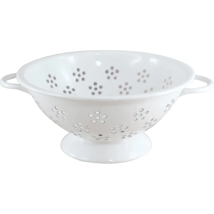 Honeyware Küchensieb Colander, Emaille, hitzebeständig und spülmaschinengeeignet, 22 cm