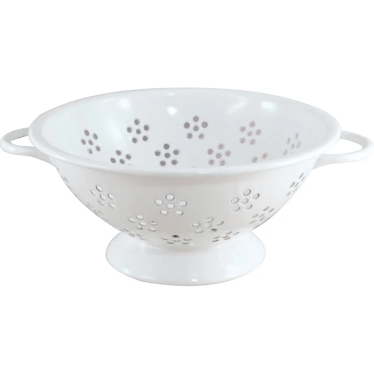 Honeyware Küchensieb Colander, Emaille, hitzebeständig und spülmaschinengeeignet, 22 cm – Bild 1