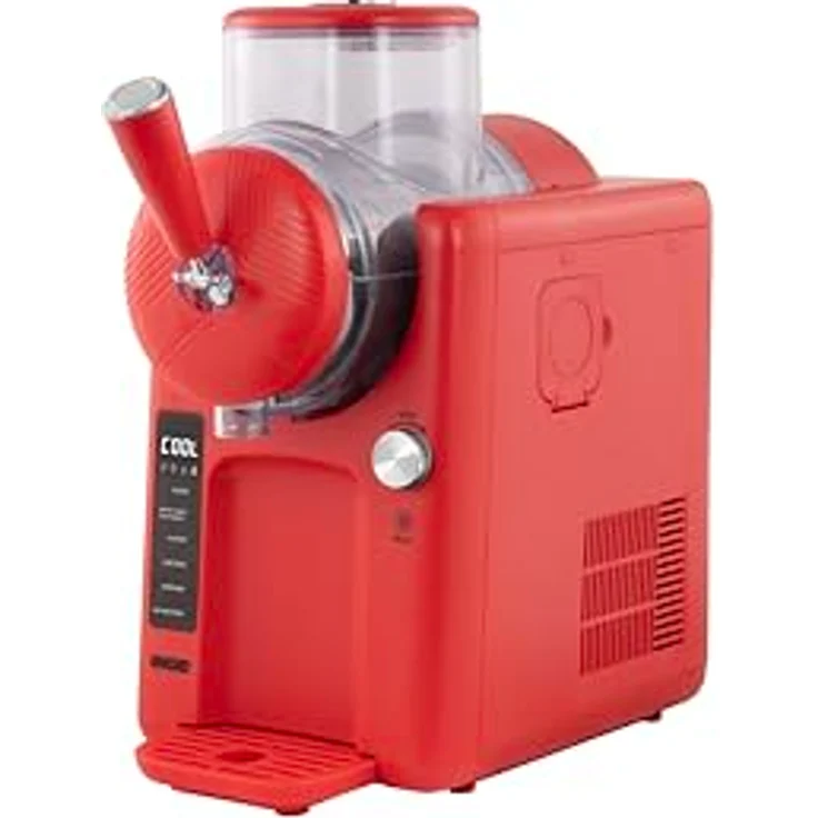 Unold 48953 Softeismaschine Sofie, Slush- und Softeis mit Kompressor, 2 L, 5 Programme, spülmaschinengeeigneter Behälter, rot – Bild 1