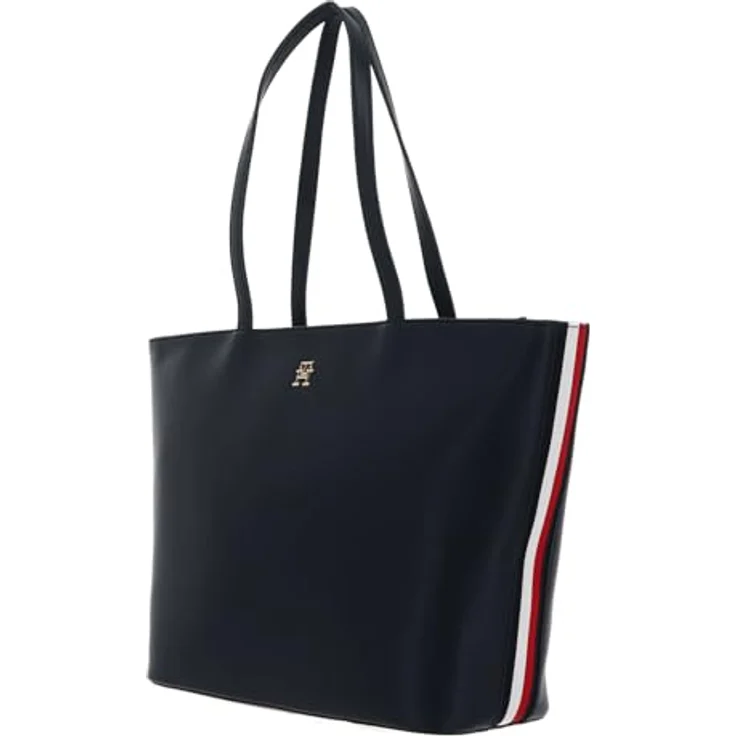 Tommy Hilfiger Shopper TH ESSENTIAL SC TOTE CORP, Handtasche Damen Tasche Damen Schultertasche Recycelte Materialien, Space Blue – Bild 2