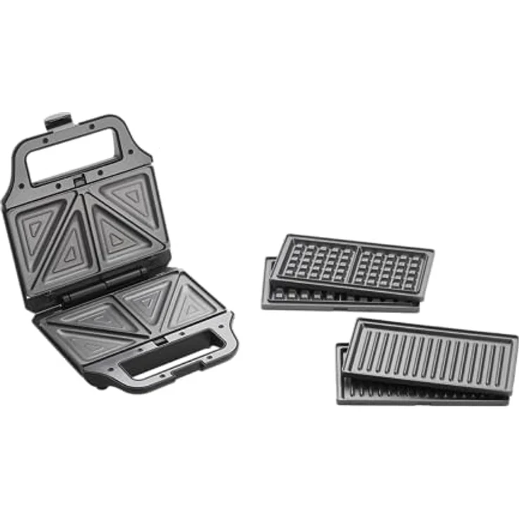 Concept SV3054 Sandwich Maker 3in1, 700 W mit antihaftbeschichteten Austauschplatten für Sandwiches, Waffeln und Grillgerichte – Bild 2