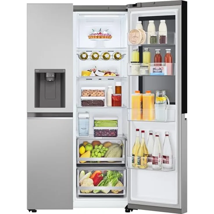 LG Side-by-Side Kühlschrank GSGB71PYLL Prime Silver mit Wassertank – Bild 7