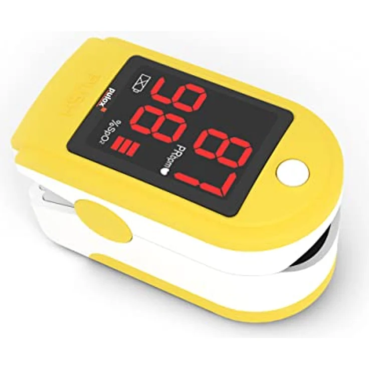Pulsoximeter PULOX PO-100 Solo in Gelb – Bild 1