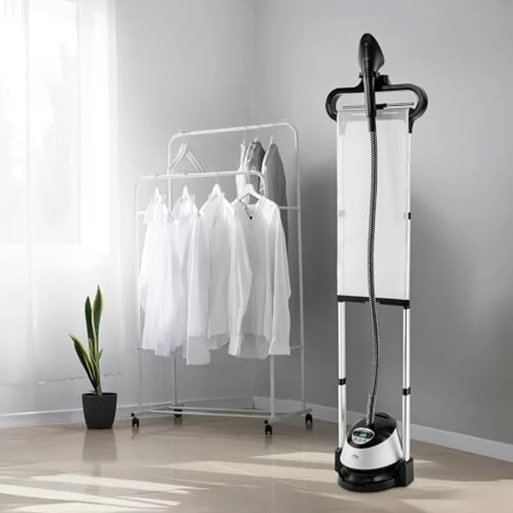 Ufesa Steamy Pad, Vertikales Dampfbügeleisen 1580W mit LCD-Bildschirm, 9 Dampfstufen, 1,35L Tank, 40 Minuten Dauerbetrieb, ideal für alle Kleidungsarten – Bild 2