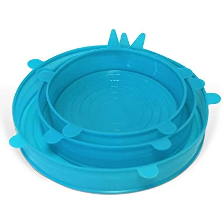 Durandal Universal Dehnbare Silikondeckel, 3er Set in verschiedenen Größen, Wiederverwendbar, Hygienisch und Vielseitig für Dosen, Schüsseln und Lebensmittel – Bild 2