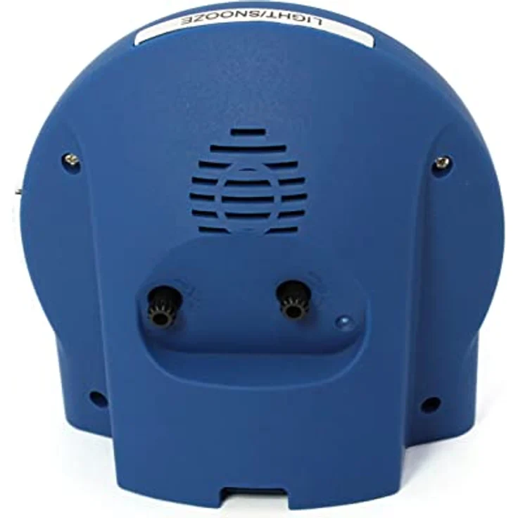 Atlanta Kinderwecker Lernwecker 2125/15, analog mit Crescendoalarm und buntem Zifferblatt, blau – Bild 3