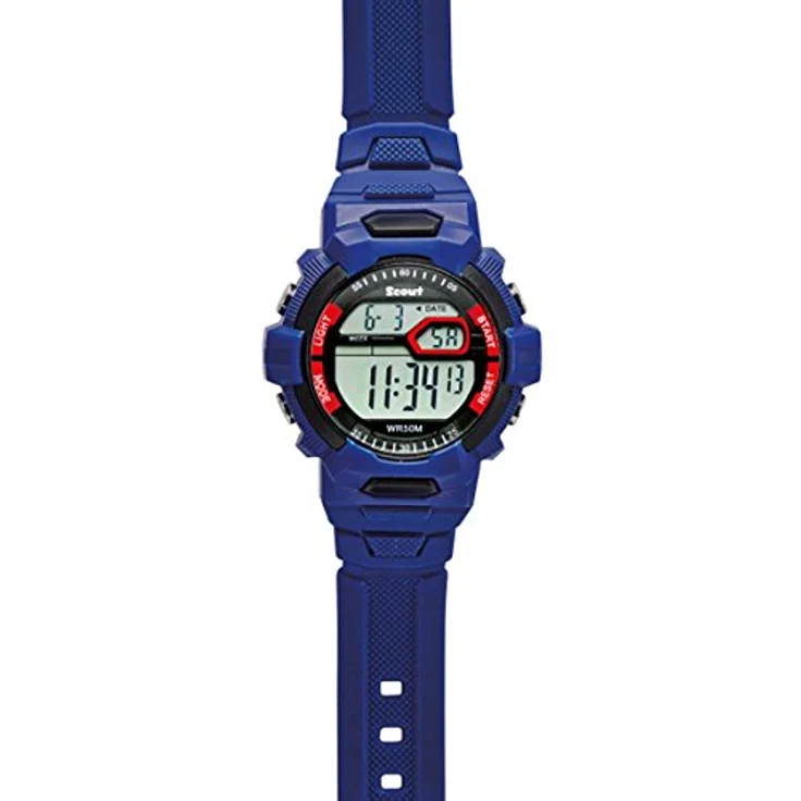 SCOUT Unisex Kinder Digital Uhr 280308001, mit Plastik Armband, Stoppuhr, Kalender, Alarm, Licht – Bild 2