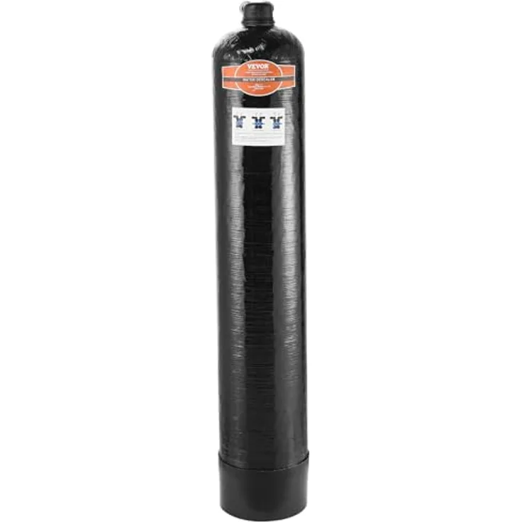 VEVOR Salzfreier Entkalker Wasserfilter, 4200 t für Leitungswasser, wartungsfrei, für 5-8 Köpfe, kompatibel mit 1 Zoll und 3/4 Zoll BSPT