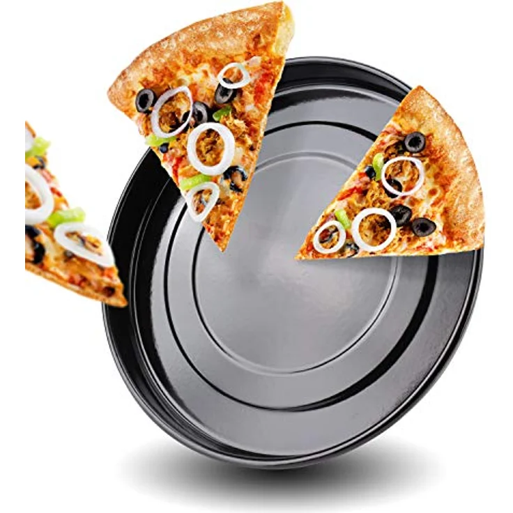 Stillstern Pizzablech rund Antihaftbeschichtet (24cm) für Minibacköfen und Öfen – Bild 1