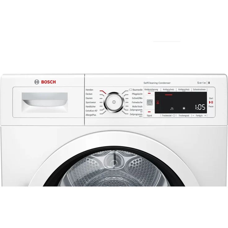 Bosch WTW87541, Wärmepumpentrockner, A++, Fassungsvermögen 9 kg, Standgerät, Breite 59,8 cm, Display, Wäschetrockner mit Automatik – Bild 6