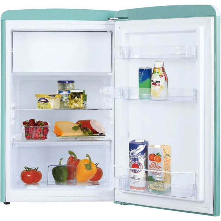 Amica KS15612T VT 862 AL WID Kühlschrank, freistehend, türkis, Breite 55 cm, Energieklasse E – Bild 4