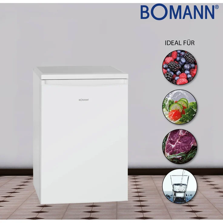 Bomann KS 2184.1 Kühlschrank, freistehend, weiß, LED, Breite 56 cm, Energieklasse E – Bild 2