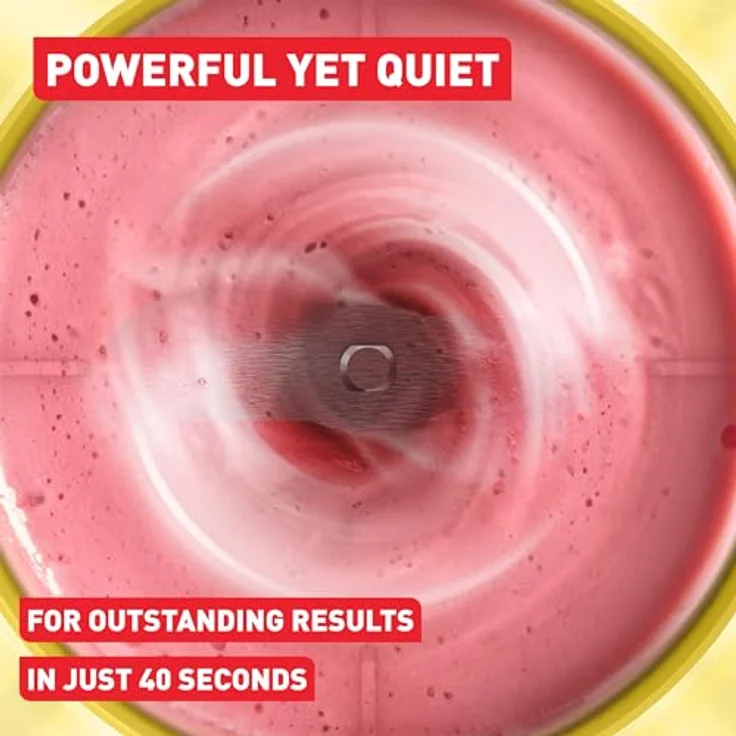 Tefal PBL Lightmix Onthego, tragbarer Standmixer mit 0,3L Kapazität, leistungsstarkem Lithium-Ionen-Akku, transparent/gelb/silber – Bild 5