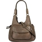 Samantha Look Umhängetasche, echt Leder, Made in Italy, dezente Logo-Prägung, verstellbarer Schultergurt