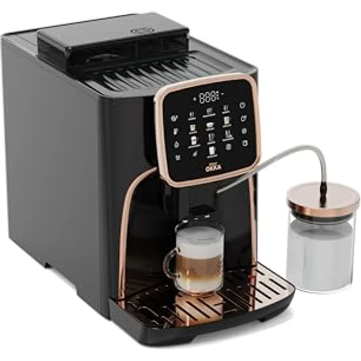 Arzum OK0028-0400 Kaffeevollautomat mit Touchscreen und 19 Bar Pumpendruck, Schwarz – Bild 7