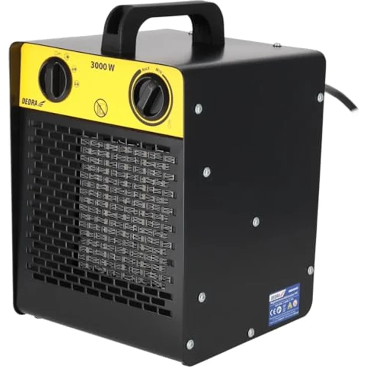 Dedra Elektrische Heizung Dedra DED9931C1, PTC 3.0kW, Heizkörper, Schwarz – Bild 2