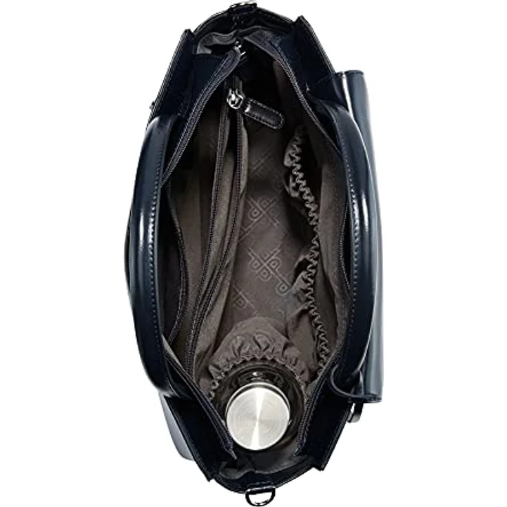 Picard Shopper Berlin aus Rindsleder, eleganter Shopper mit feinem Glanz, schwarz – Bild 5