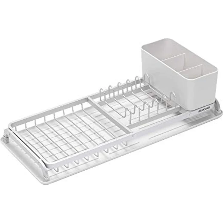 Brabantia Compact Abtropfgestell, Stahl, hellgrau, 46.3 x 20 x 12,6 cm – Bild 2