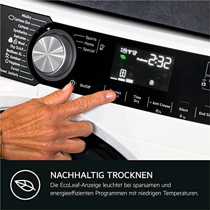 AEG TR9W75680 WiFi Wärmepumpentrockner / 3D Scan - Trocknet Nachhaltiger / FiberPro – Punktgenaue Trockenergebnisse / 8,0 kg / A+++ / energiesparend / Mengenautomatik / Knitterschutz / Kindersicherung – Bild 5