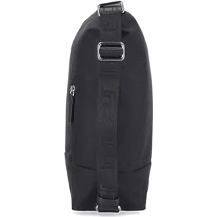 Jost Bergen 2in1 Umhängetasche/Rucksack, 26 cm, schwarz, aus robustem Polyester mit 3 Tragevarianten – Bild 3