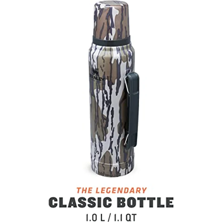 Stanley Classic Legendary Thermosflasche 1L Bottomland - Edelstahl Thermoskanne - BPA-frei - Thermos Hält 24 Stunden Heiß - Deckel Fungiert Auch als Trinkbecher - Spülmaschinenfest – Bild 2