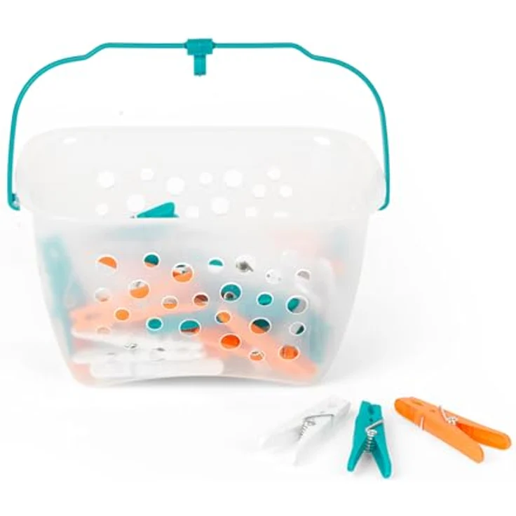 Beldray LA028297TQEU LA028297TQ Ultra-Grip Wäscheklammern im Korb, 48er-Pack, Plastik, Türkis, Einheitsgröße – Bild 8