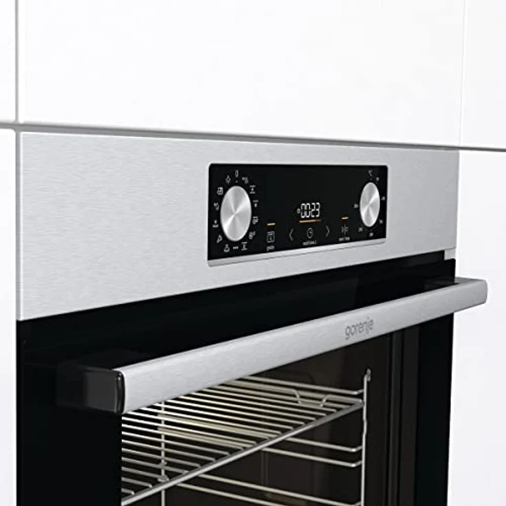 Gorenje OptiBake BOS 6737 E02X Einbau-Backofen / 77L / AquaClean/Heißluft/ExtraSteam/AirFry/PerfectGrill/Pizzamode 300°C/Edelstahl, Inox – Bild 3