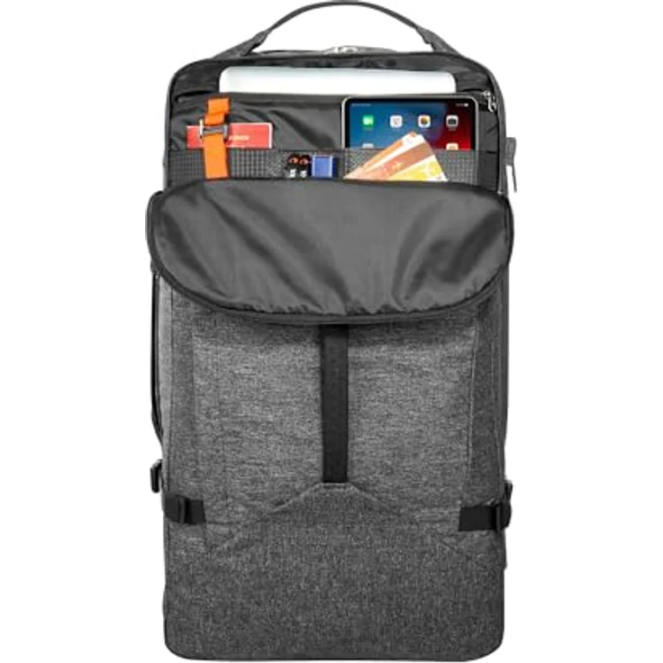 Tatonka Travel Roller 60, Koffer mit 60 l Volumen, Schwarz, arretierbarer Griff, separates Schuhfach, Kompressionsriemen – Bild 5