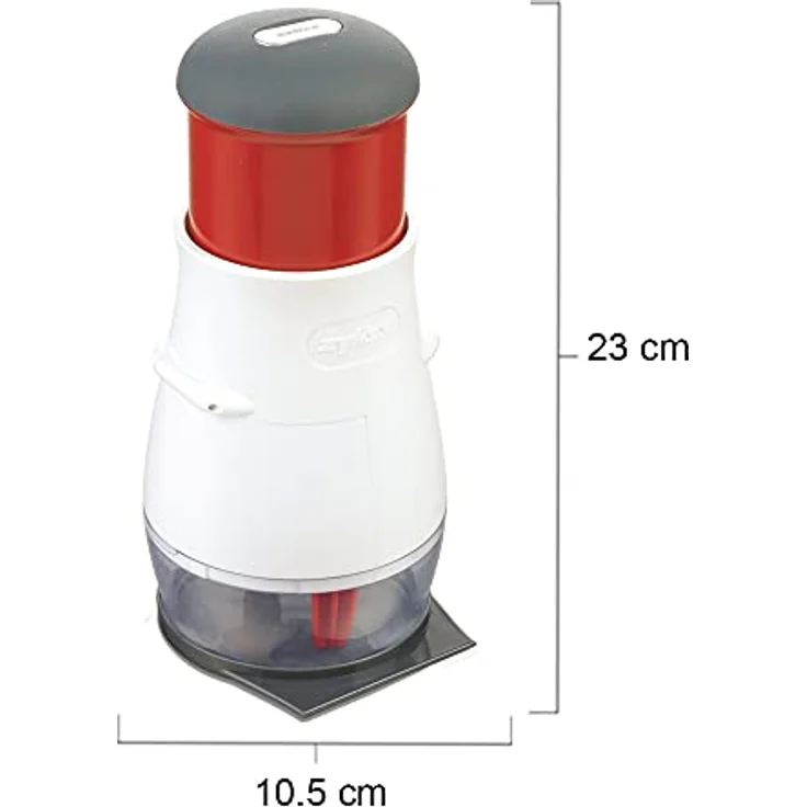ZYLISS Zick Zick Gemüsehacker - die hochwertige, rotierende Klinge zerkleinert schnell und effizient Nüsse, Zwiebeln, Schokolade und mehr. Höhe: 22 cm. – Bild 3