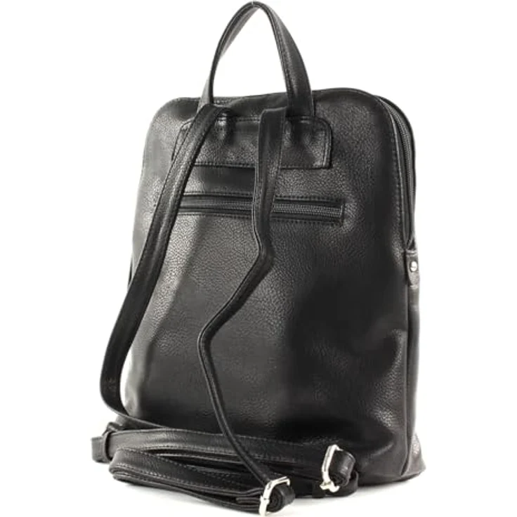 Gabor Mina City Rucksack, 27 cm schwarz, 100% Kunstleder, praktischer Stadt-Rucksack – Bild 4