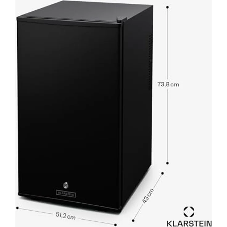 Klarstein Matterhorn 68, kompakter Minikühlschrank mit 68 Liter Volumen, 35 dB leise, abschließbar – Bild 7