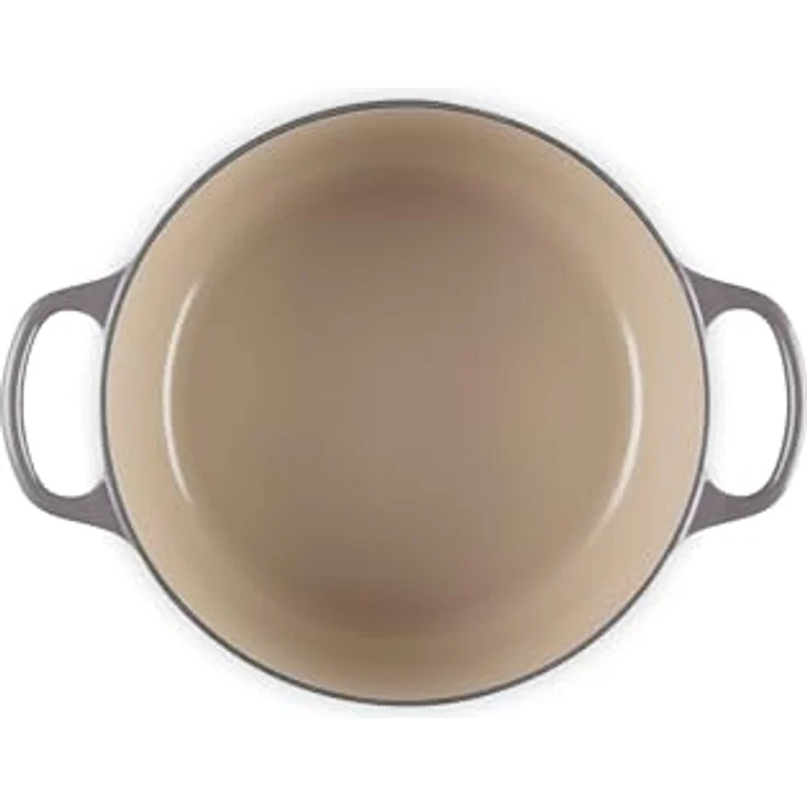 Le Creuset Signature Gusseisen-Bräter mit Deckel, Ø 24 cm, Rund, Für alle Herdarten und Induktion geeignet, Volumen: 4,2 l, Flint – Bild 4