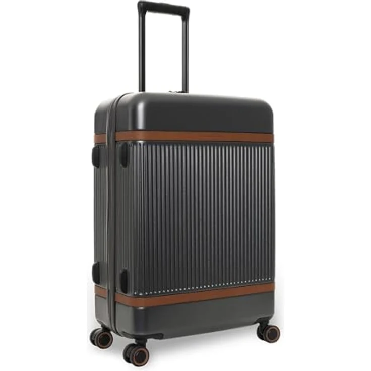 The Chesterfield Brand Zuna 4 Rollen Trolley M, 65 cm, grau, 100% Polycarbonat, Koffer – Bild 2