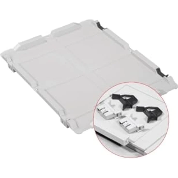 PROREGAL Eurobox NextGen Economy, SuperSparSet 5x mit Scharnierdeckel und schwarzen Verschlüssen, HxBxT 17x40x60cm, 34 Liter, lebensmittelecht, stapelbar, robust – Bild 2