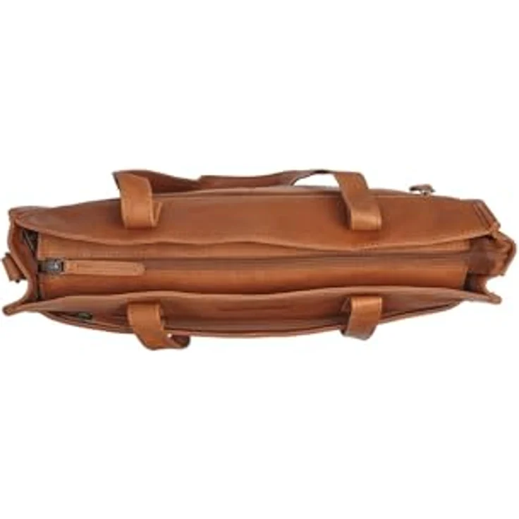 The Chesterfield Brand Adana Shopper Tasche, 40 cm, Leder mit Laptopfach, cognac – Bild 3