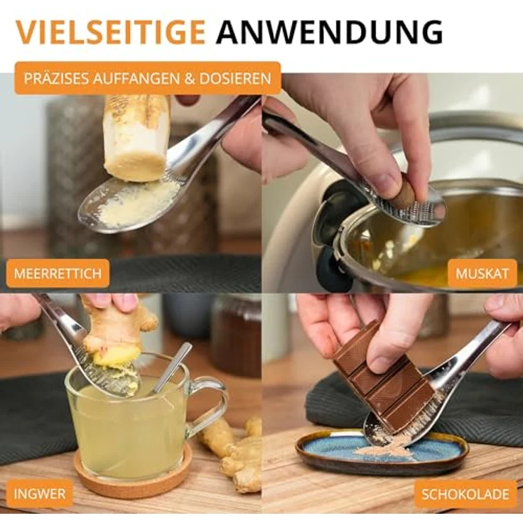 Westmark Löffel- - Ingwerreibe aus rostfreiem Edelstahl, 18,3 x 4,2 cm, 11582260 – Bild 5