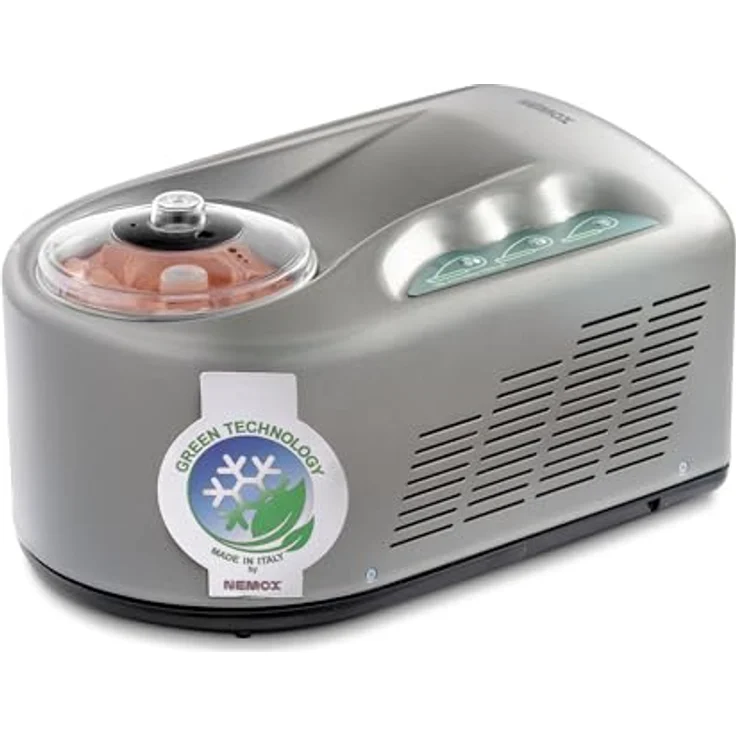 Nemox – GELATO PRO 1700 up i-Green – SILBER – bis zu 1 kg Eis, gefrorener Joghurt, Sorbets, Granitas in 15–20 Minuten – Bild 1