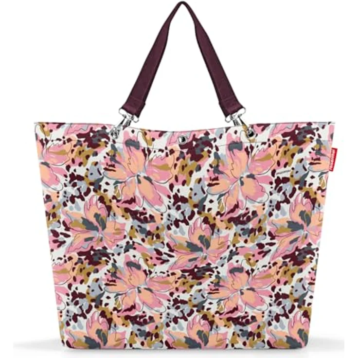 reisenthel shopper XL flora rose, geräumige Shopping Bag und edle Handtasche, wasserabweisend, 35l Volumen – Bild 1