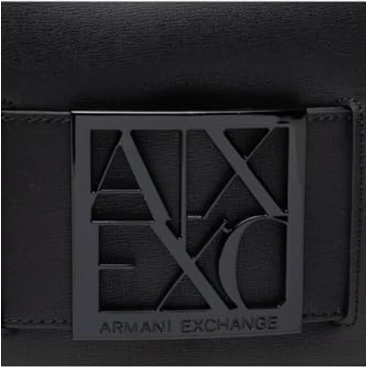 Armani Exchange Umhängetasche schwarz, Kunstleder, mit verstellbarem Schulterträger und Reißverschluss, 21 cm x 14.5 cm x 6 cm – Bild 3