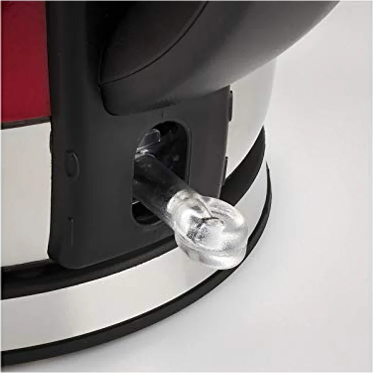 Girmi Bl32 kabelloser Wasserkocher aus Edelstahl, 1,2 l, 1630 W, Rot – Bild 4
